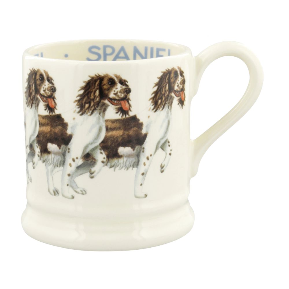 ½ Pt Mug Brown & Cream Spaniel Nieuw by Hedges Emma